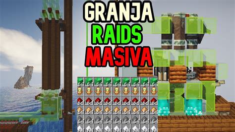 La Mejor Granja De Raids Stackable Super Masiva Totems Redstone