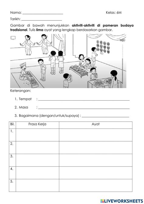 Latihan Bina Ayat Berdasarkan Gambar Tahun 6 Bina Ayat Berdasarkan