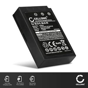 CELLONIC BLS 50 Battery Compatible With Olympus OM D E M10 E M10 Mark