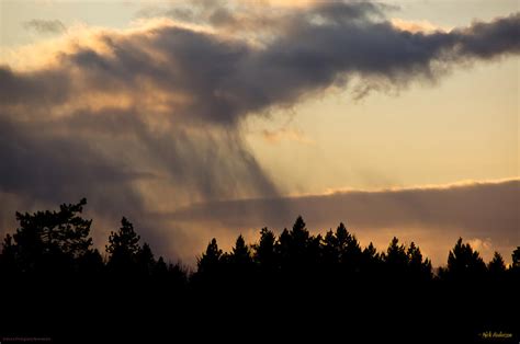 Snow Falling From Clouds