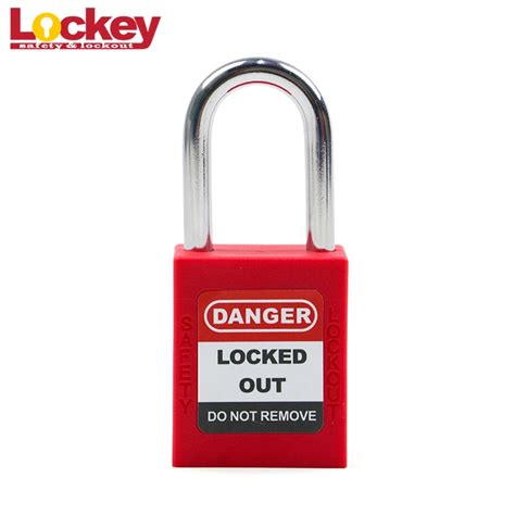 Mm Steel Shackle Loto Safety Padlock Lockout With Security Lock