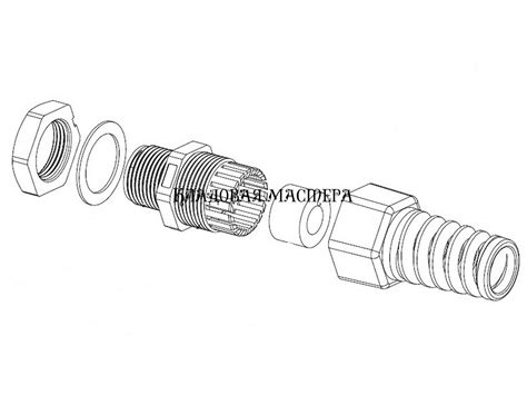 Герметичный кабельный ввод PG-9 спиральный | Гермоввод PG-9 черный
