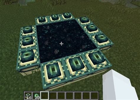 how to make an end portal in minecraft education
