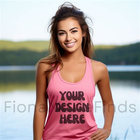 Hot Pink Tank Top Etsy