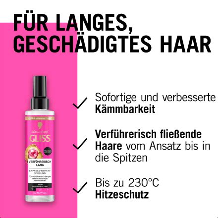 Schwarzkopf Gliss Spr H Conditioner Express Repair Verf Hrerisch Lang