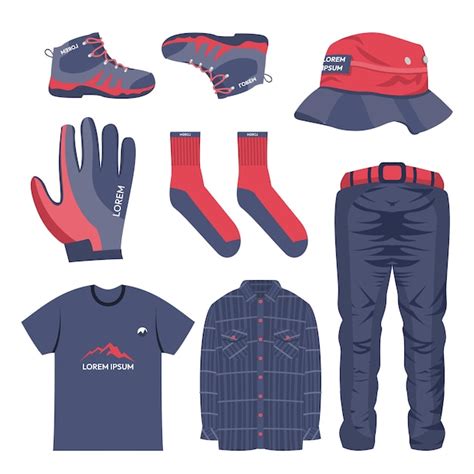 Free Vector Set Vector Of Man Clothing