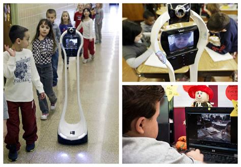 My Classmate The Robot Ny Pupil Attends School Remotely Vgo Robotic