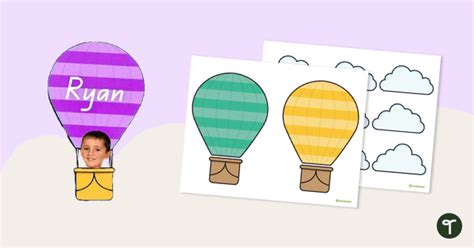 Hot Air Balloon Classroom Display Teach Starter