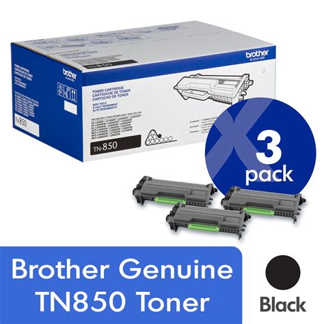 Brother Genuine TN850 / TN880 High-Yield Black Toner Cartridge — Complete 4-Color CMYK Set, High Yield (X) (1PK) (TN850-CMYK-SET-HY-1PK)