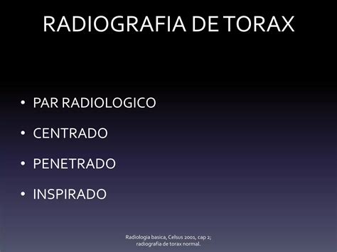 Rx De Torax Normal Ppt