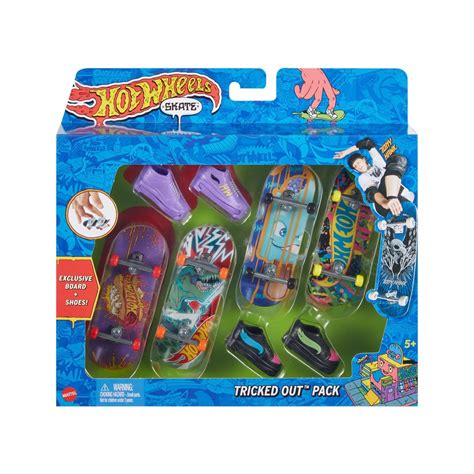 Pack 4 skate y mini zapatillas Fingerboards Hot Wheels Hot Wheels El Corte Inglés
