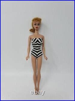 Vintage S Blonde Ponytail BARBIE Doll With Original Zebra Swimsuit Vintage Japan Doll