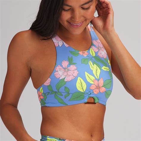 Maaji Star Flower Alice High Neck Bikini Top Women S Clothing