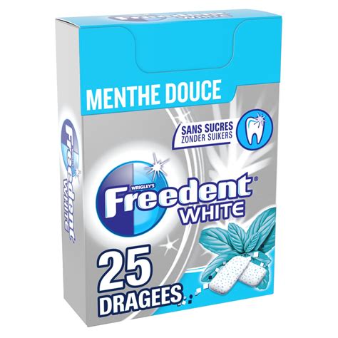 Chewing Gum Sans Sucres Menthe Douce Freedent White Le Paquet De