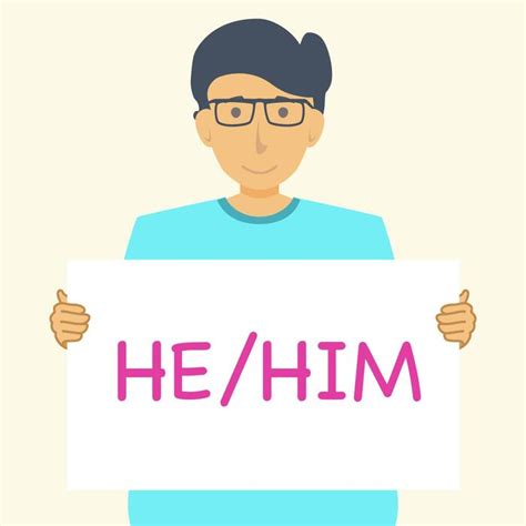 pronouns vector art icons  graphics