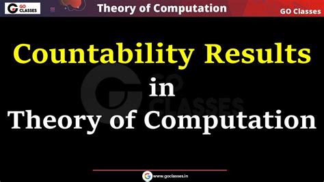 Countability Lecture 7 - Countability Results in Theory of Computation ...