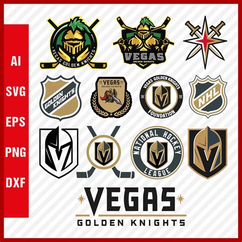 Vegas Golden Knights Logo, Svg Cut Files, Layered Png Images | Inspire