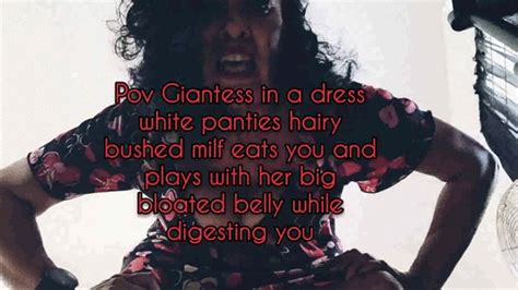 HD Pov Giantess In A Dress White Panties Hairy Bushed Milf Eats You And Plays With Her Big