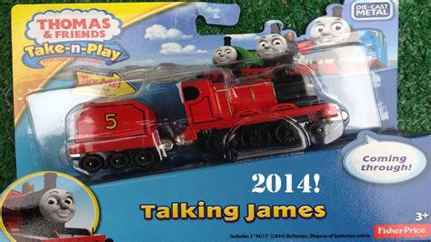 Unboxing New Thomas And Friends 2014 Take N Play Talking James Youtube