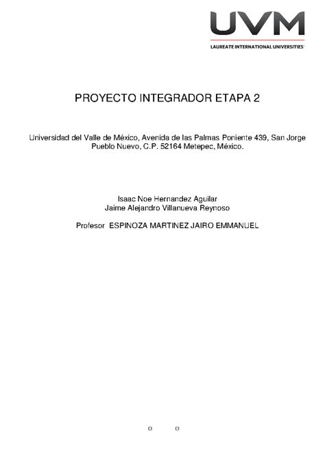 A7 Enfoque Act 7 PROYECTO INTEGRADOR ETAPA 2 Universidad Del Valle