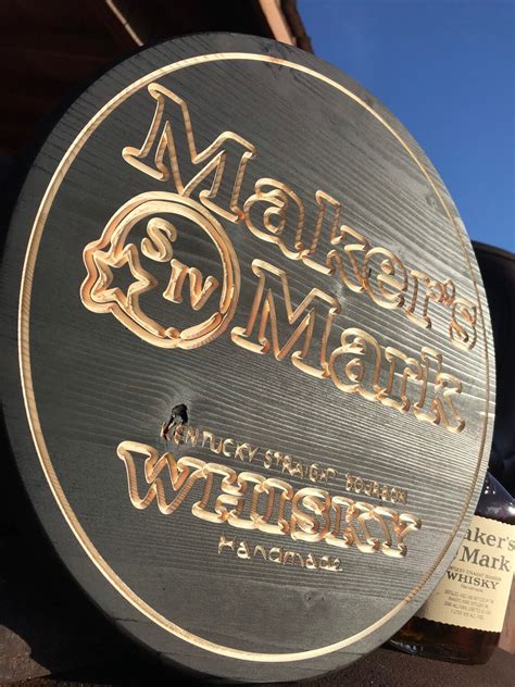 Makers Mark Wood Sign Etsy