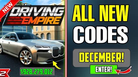 Free Cash All Working Driving Empire Codes In December Codes