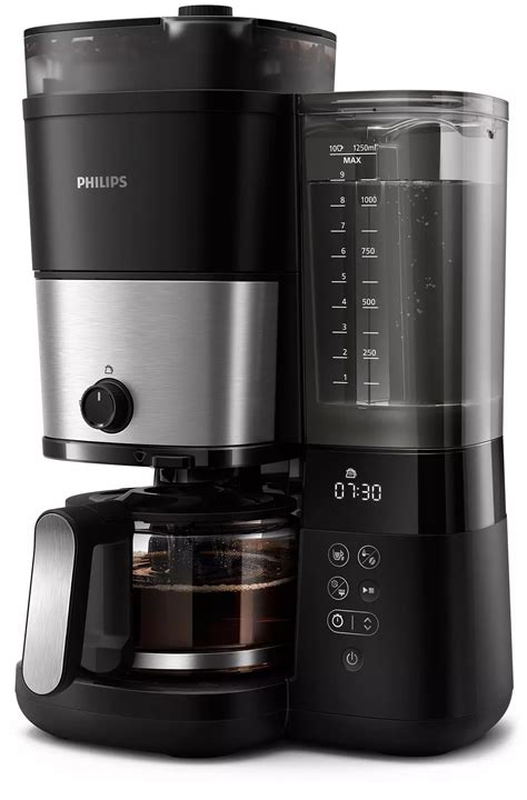 All In 1 Brew Drip Coffee Maker With Built In Grinder Hd790050 Philips