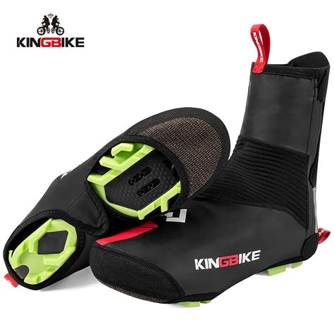 Kingbike Cycling Shoe Cover Winter Thermal Windproof Bicycle Shoe Cover