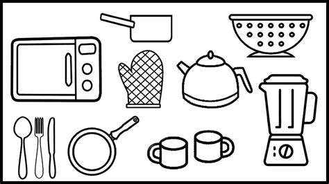 Share more than 78 kitchen items sketch best - seven.edu.vn