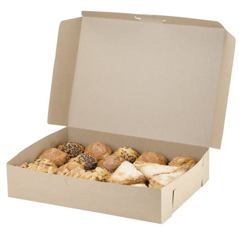 195 X 14 X 4 Kraft Half Sheet Corrugated Bakery Cake Box 50