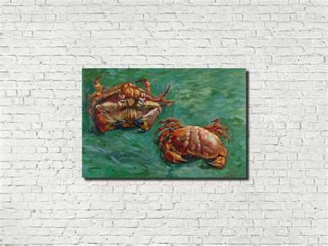 Two Crabs Vincent Van Gogh Fine Art Print Etsy