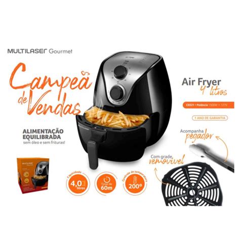 Air Fryer Fritadeira El Trica L V Grade Multilaser No Shoptime