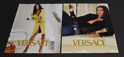 Print Ad Sexy Heels Fashion Lady Long Legs Versace Demi Moore Art Brunette Picclick Uk