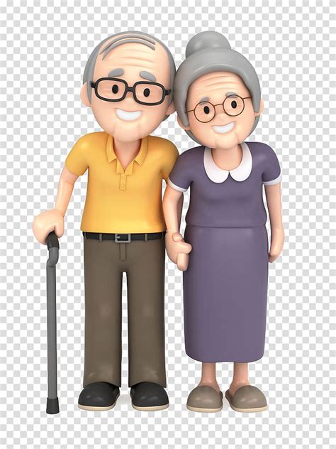 Cartoon Elderly Transparent Background Png Clipart Hiclipart