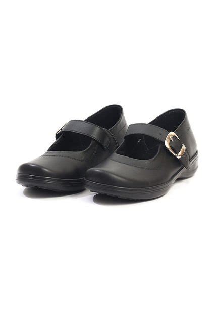 Zapato Colegial Ni A Mafalda Cuero Negro Origen J Compra Ahora