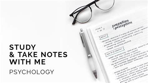 How I Take Psychology Notes 🧠 Study With Me Youtube