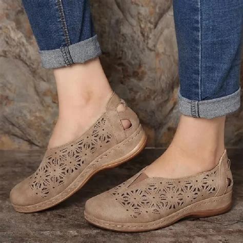 Sandales Vintage En Cuir Pour Femmes Chaussures L Offre Elles Compens