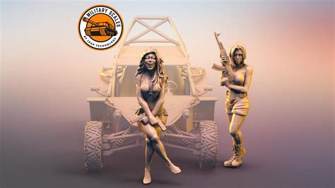 Combat Cuties War Military Scales Sexy Girls Military Girls Car Weapon Smile Bikini Woman