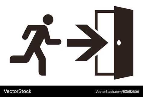 emergency exit door logo