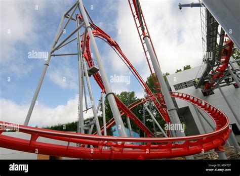 The G Force Roller Coaster Under Construction At Drayton Manor Park
