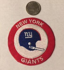 New York Giants Vintage Rare Embroidered Iron On Patch X Ebay