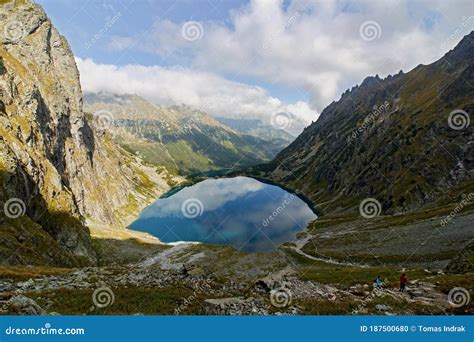 Czarny Staw Pod Rysami Black Lake Below Mount Rysy And Morskie Oko Sea