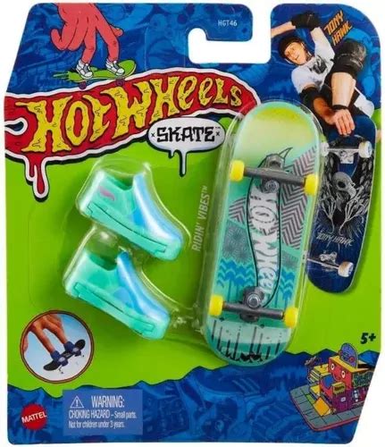 Hot Wheels Skate Patineta Dedo Con Tenis Hgt Color Agua Hw Abstrakt Mercadolibre
