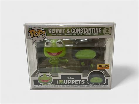 Funko Pop Kermit Constantine Muppets Pack Hot Topic Exclusive Vaulted Vinyl Protector Etsy