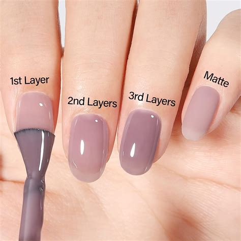 Aillsa Esmalte De U As De Gel Color Morado Gelatina Esmalte De U As En Gel Color Pastel Nude