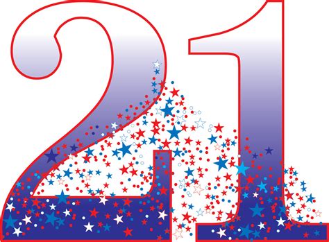 Life-size Number 21 Cardboard Standup | Cardboard Cutout