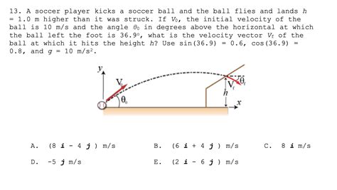 Answered 13 A Soccer Player Kicks A 1 0 M Bartleby