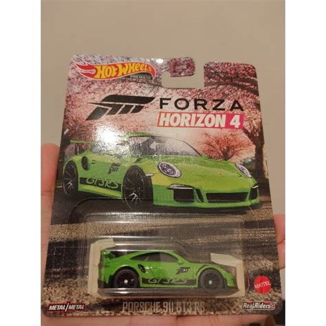 Jual Hot Wheels Premium Porsche 911 GT3 RS FORZA HORIZON 4 Shopee Indonesia