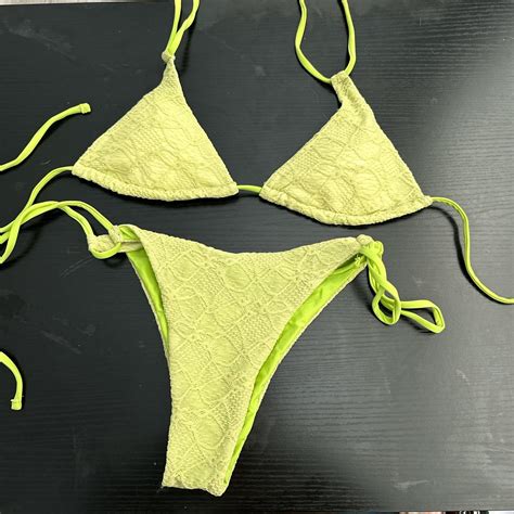 Zaful Bikini Set Green Size Small Great Depop