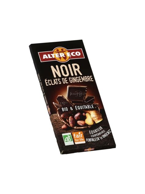 Chocolat Noir Éclats de Gingembre Bio ALTER ECO